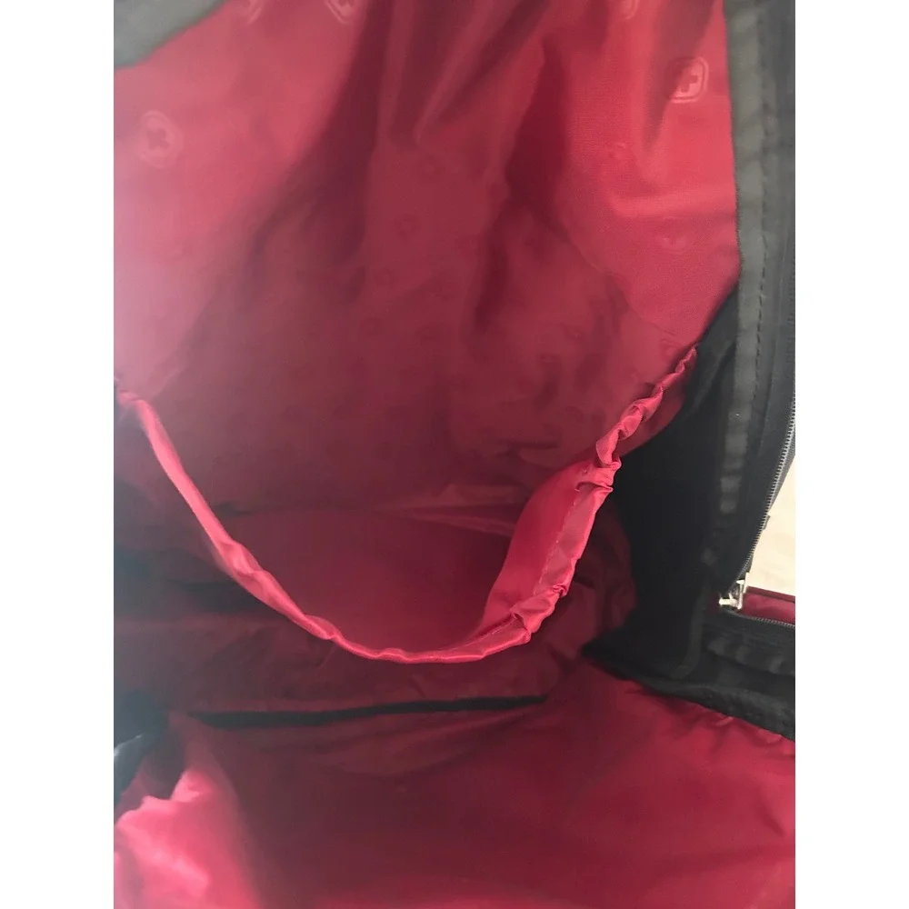 SwissGear ScanSmart Laptop Backpack Black Red Airflow Mens Travel Bag
